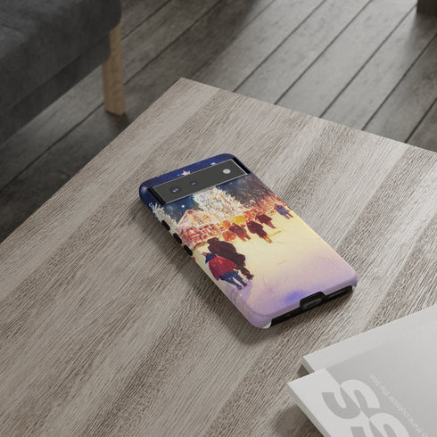 A Christmas Market in Denver Colorado - Impact Resistant Phone Case